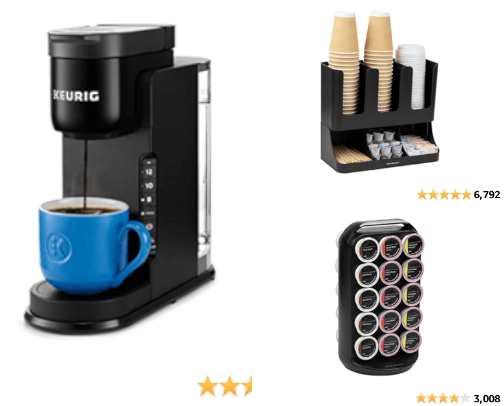 coffee bar set up cover photo collage