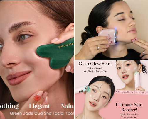 🖤 Favorite Beauty Tools for Glowing Skin - what really worked for me cover photo collage