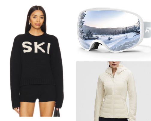 Eat. Sleep. Ski. Repeat. (With snacks in between.) cover photo collage