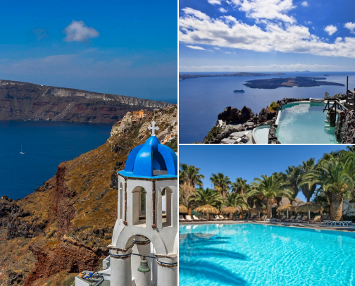 Santorini cover photo collage