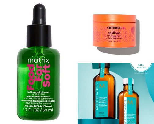 Products for Dry and Damaged Hair cover photo collage