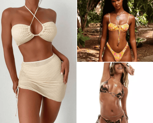 Bikini favs☀️🌊 cover photo collage