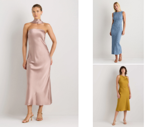 Wedding Bridesmaids or Guest Dresses cover photo collage