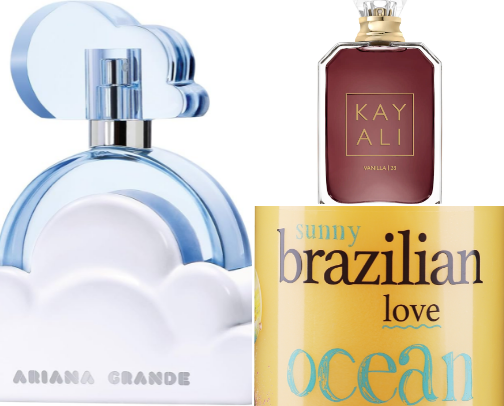 Body products cover photo collage