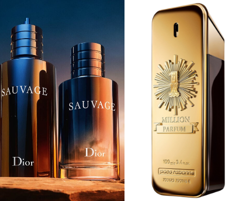 Perfumes for men☁️ cover photo collage
