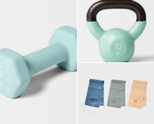 At-home workout needs (as someone who hates going to the gym, but is still a fitness girly) cover photo collage