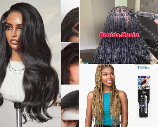 Hair cover photo collage