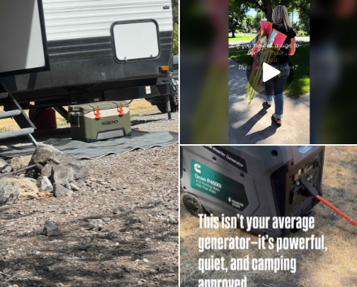 Camping non-negotiables cover photo collage