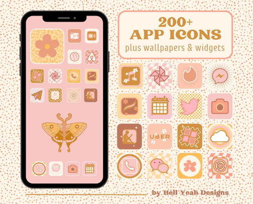 Spruce up your phone hand drawn app icons! cover photo collage