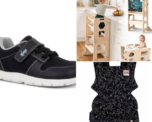 My 14 month old's current favs (not pictured: the dog’s water bowl + mom’s Stanley water bottle) cover photo collage