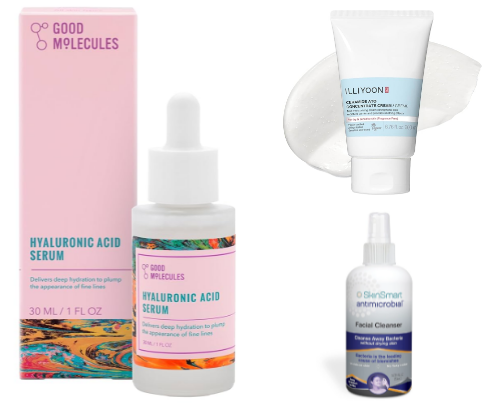 Simple Skincare for Acne Prone and Sensitive Skin cover photo collage