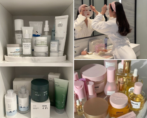skincare favs for oily/combo skin cover photo collage