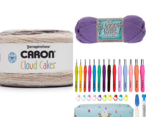 Crochet essentials cover photo collage