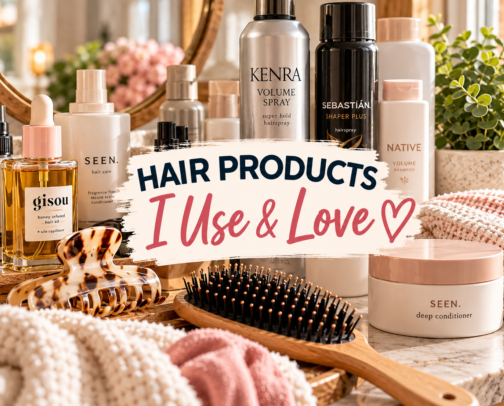 Hair Products I Actually Use & Love: Everyday Styling Favorites cover photo collage