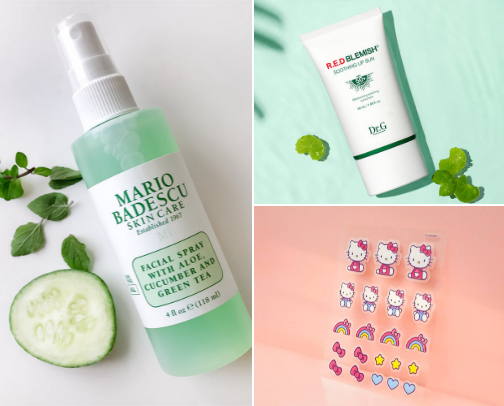 my top skincare products! cover photo collage