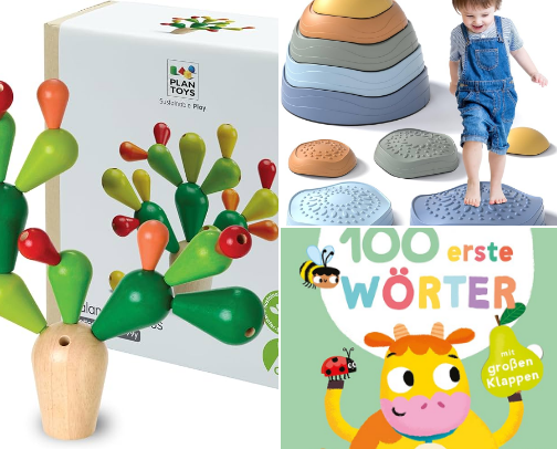 Juguetes montessori en Amazon cover photo collage
