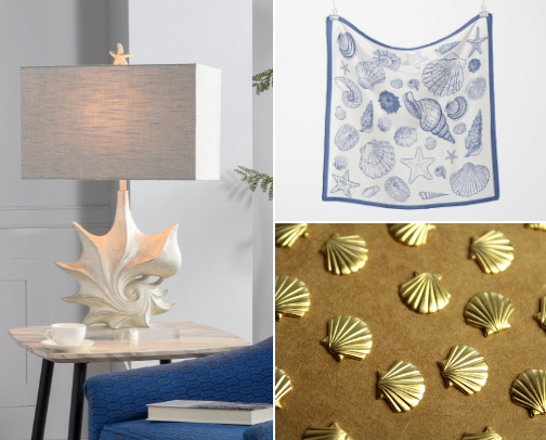 Shell We Shop? 🐚 Seashell Inspired Finds cover photo collage