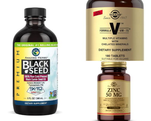 Health supplements cover photo collage