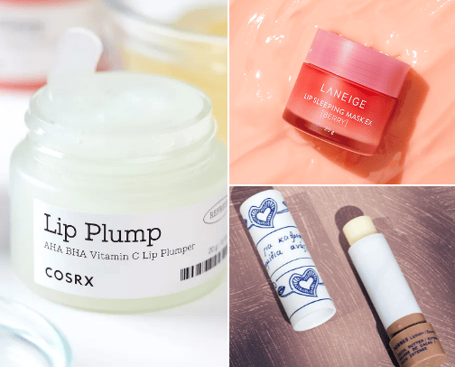 Lip care cover photo collage