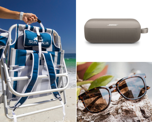This Beach Setup Quietly Carries the Whole Group.. Summer things. cover photo collage