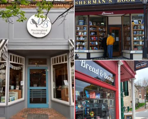 Maine: Best Bookstores cover photo collage