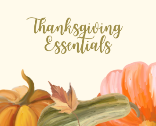 Thanksgiving Essentials cover photo collage