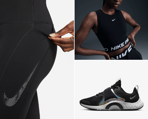 Nike womenswear: catch your goals in best sportswear cover photo collage