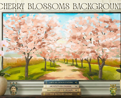 SPRING TV AESTHETIC - 4K ART TV SCREENSAVERS cover photo collage