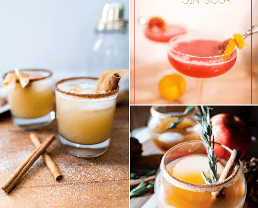 Must-Try Fall Cocktail Recipes cover photo collage