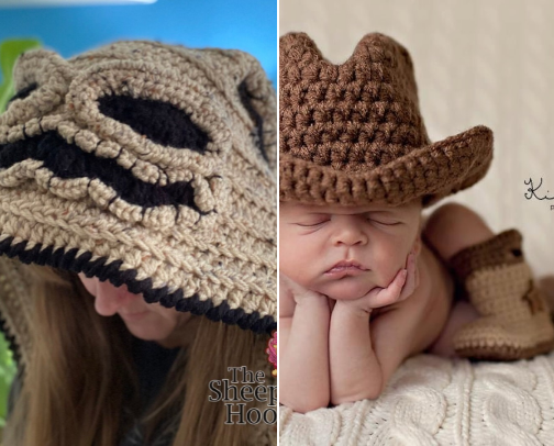 My Etsy Shop - The Sheepish Hooker - Custom Crochet & More cover photo collage