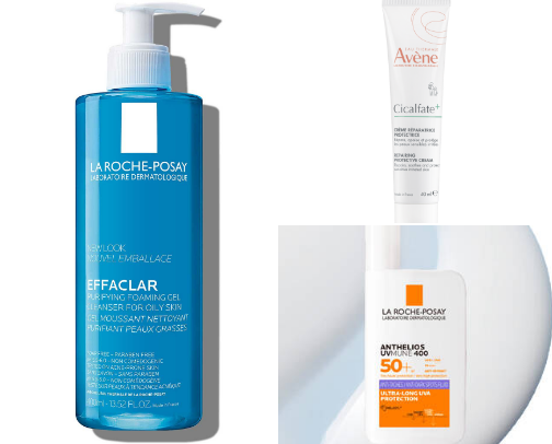 Skin care routine for oily skin cover photo collage