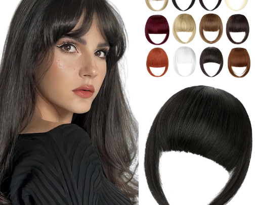 Clip in bangs cover photo collage