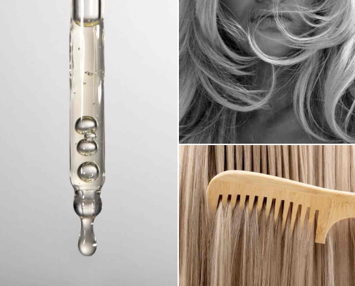 Hair care cover photo collage
