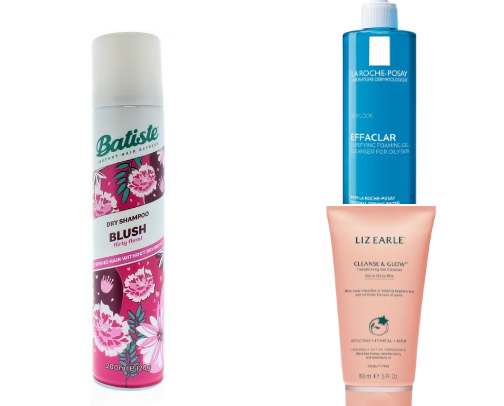 Active lifestyle hair and beauty essentials cover photo collage