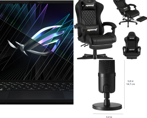 Streamer and Gamer Life necessities! cover photo collage