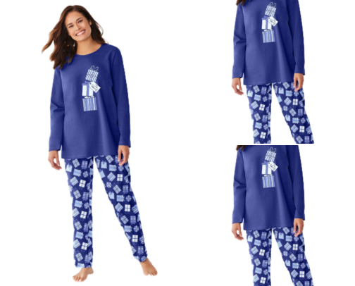 Plus Size Knit Pajama Sets cover photo collage