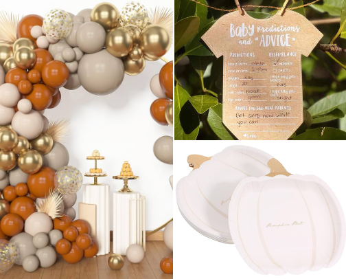 Fall Baby Shower cover photo collage