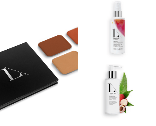 skin care & makeup cover photo collage