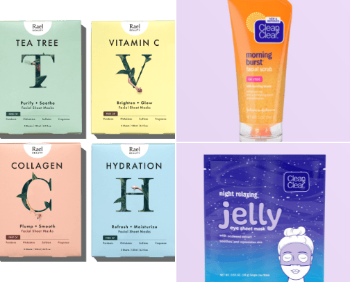 Skincare cover photo collage