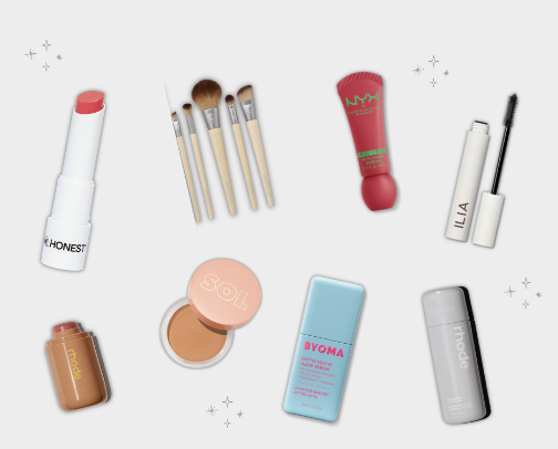 my everyday makeup bag ESSENTIALS! cover photo collage