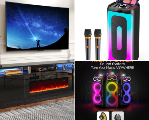 Home appliances cover photo collage