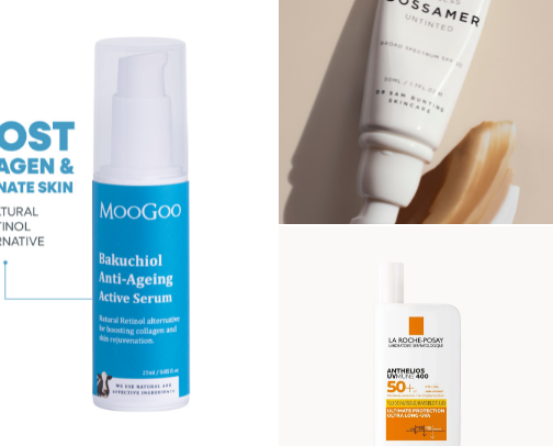 Skin, hair and scar care heroes cover photo collage