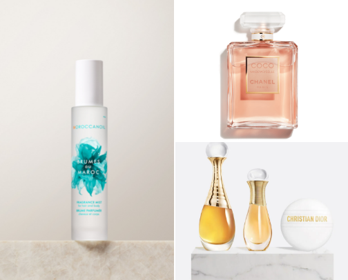 perfume speaks louder than words cover photo collage