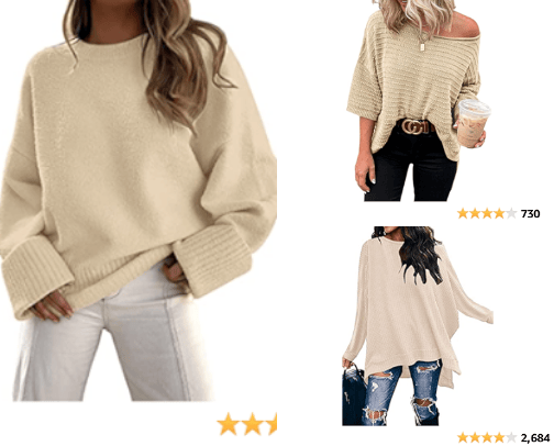Oversized Sweaters! cover photo collage