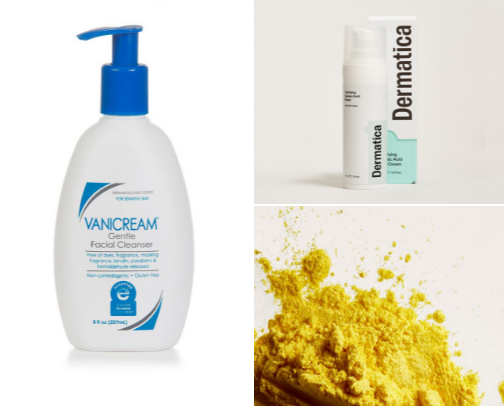 Fav skincare recs for textured and acne prone skin cover photo collage