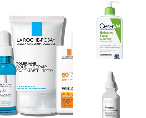Skin care queen 🩶 cover photo collage