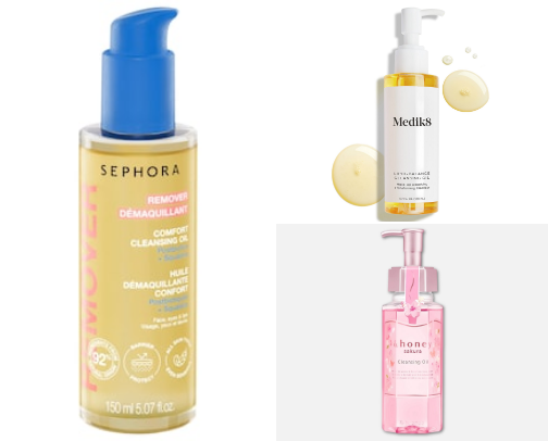 Cleansing oil recommendation. cover photo collage