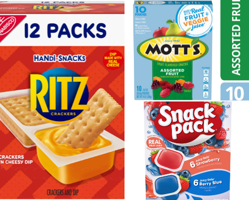 Snack goodies for school cover photo collage