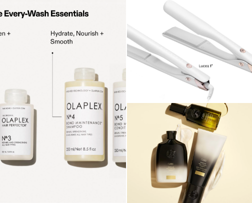 Hair products for smooth and healthy hair cover photo collage