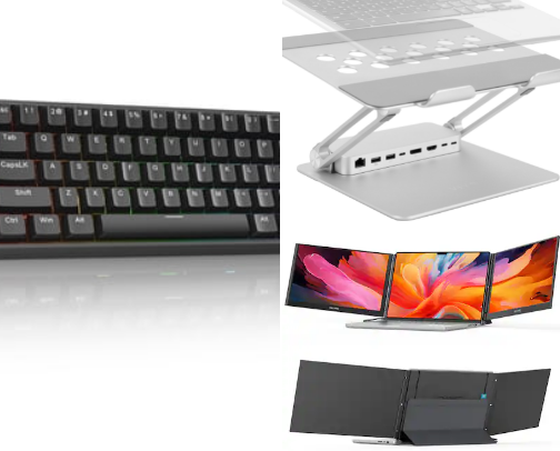 Productivity Desk Setup cover photo collage